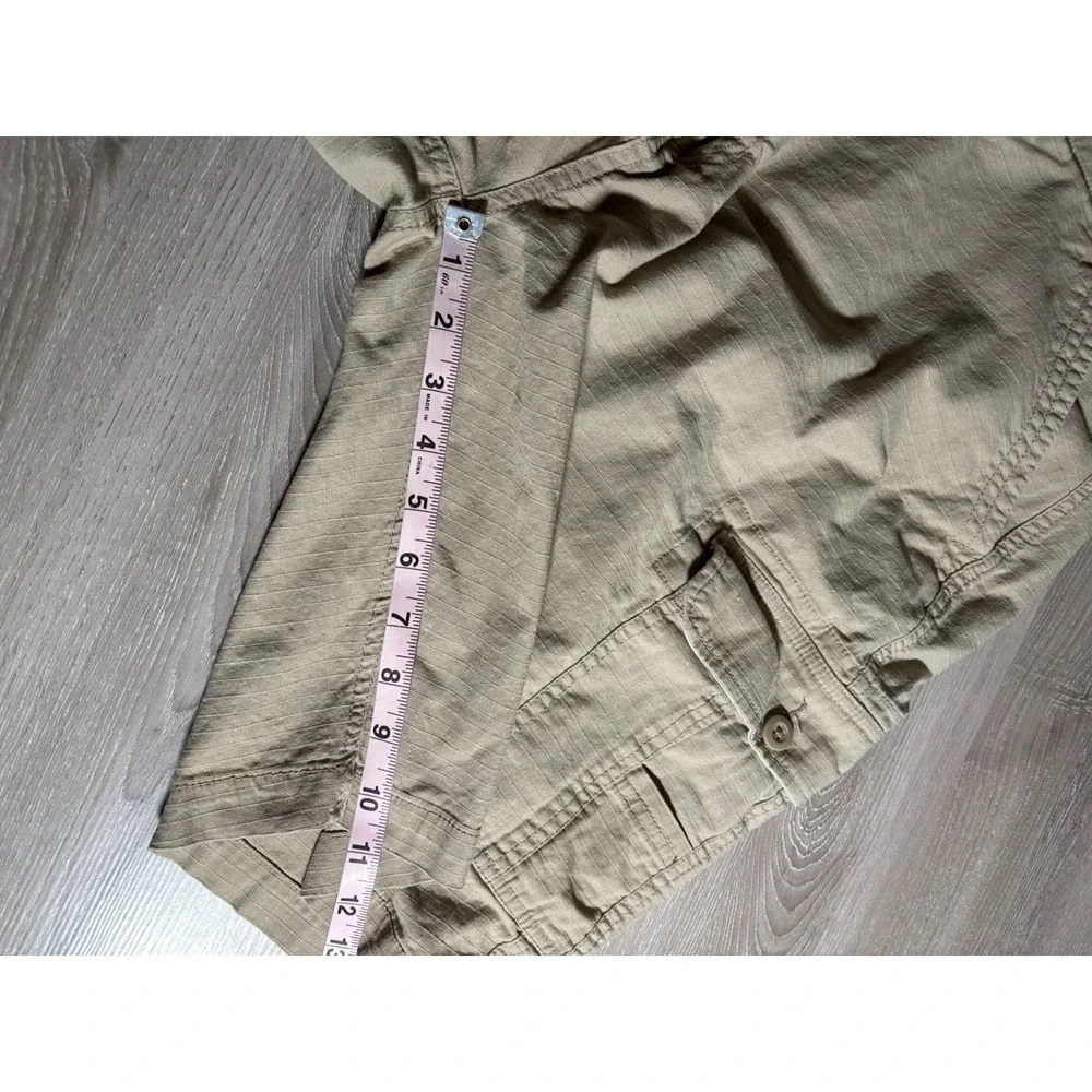 WearFirst Mens Cargo Shorts Tan Khaki Ripstop Stretch Size 42 Outdoor Casual